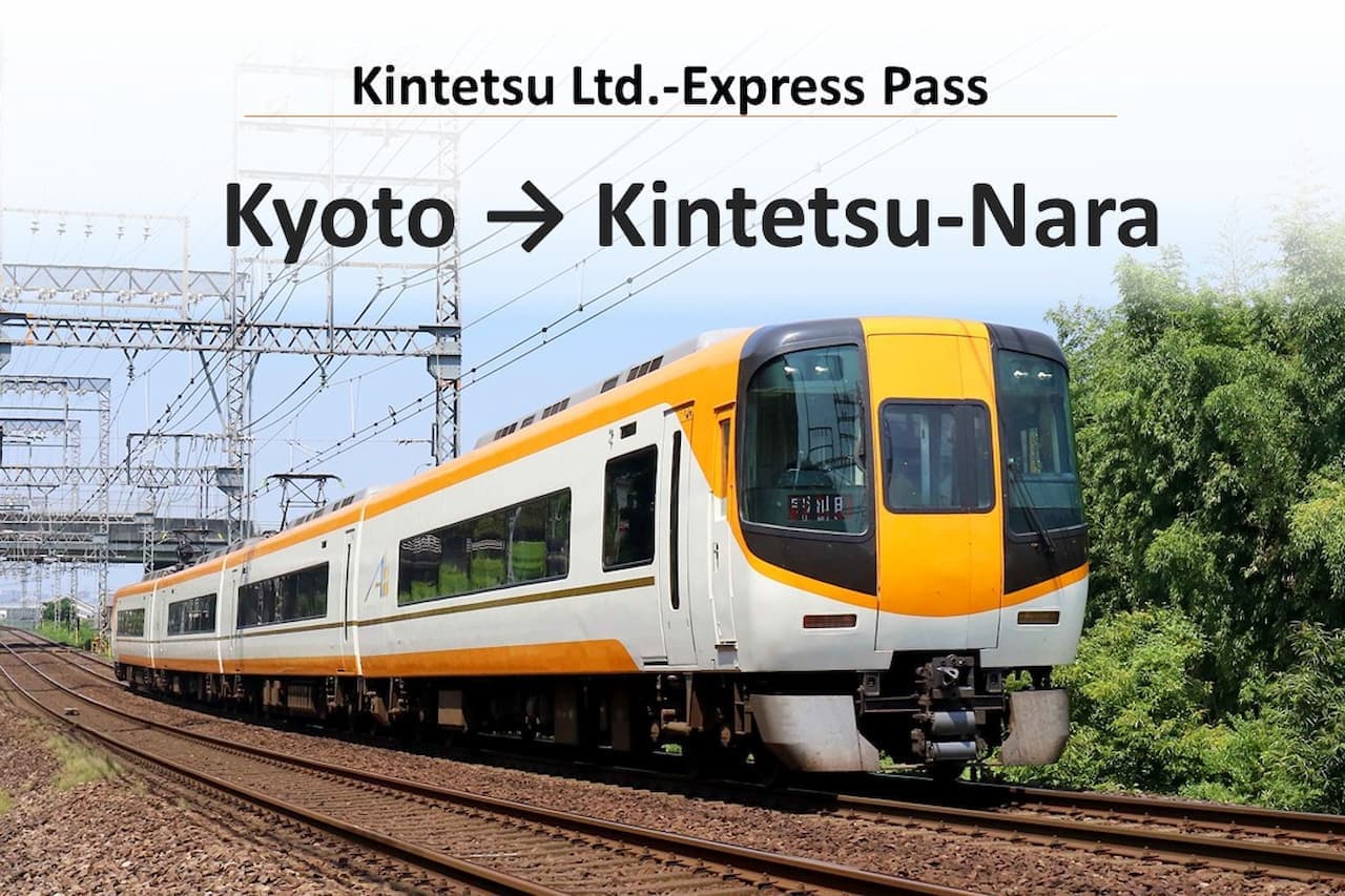 Kintetsu Railway Express Pass Ticket with Reserved Seat: Kyoto to Kintetsu-Nara - main image